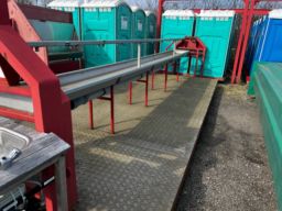 Containerlad med 6 meter Alu vask