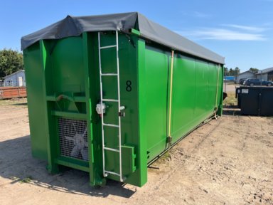 Container Container -  7 meter CLS 32 DK / blæser og presenning.