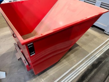 Container Vippe container 1,5 X 1,20 Rød