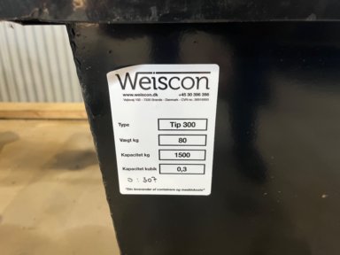 Container Vippe container Weiscon TIP 300