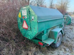 Dieseltank på hjul 2500L Thyholm olieservice