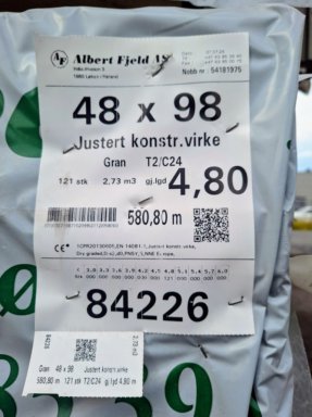 580,8 m 48x98 justert konstr.virke