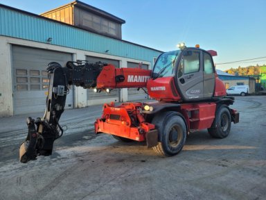 Teleskoptruck Manitou MTR 2150B med redskap och fjärrstyrning