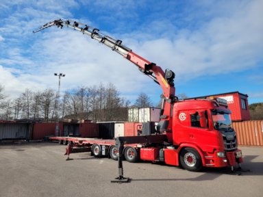 Kranbil Bodbil Scania G500 8x4*4 Tridem med Palfinger PK78002 & Jib