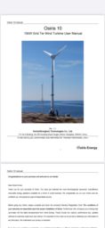 Energi OSIRIS  ENERGY  Husstandsmølle 10 KW Vindmølle 10 KW hustandsmølle