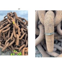 Kjetting, 200m / 92 mm. / used chain 92 mm  33.8 tonn 