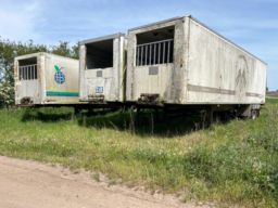 LOT med 3 stk. Dyretransport sættevogne/ Dyretransport
