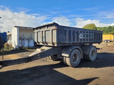 Släpvagn Tippkärra boggikärra full parabel GKR 20 TD 20-tons