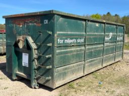 6m container til krog og wirehejs 200cm. Sider