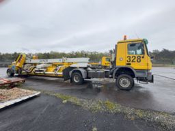 Mercedes Benz Trekkvogn 2041 og 4x4. Øveraasen RS400  Sweeper, EP-9 Plog 