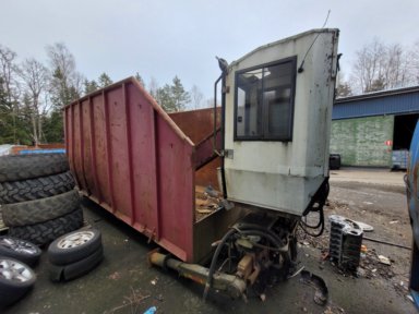 Kranflak CMT för Lastväxlare , med timmerkran V-kran 