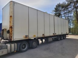 Trailer skåptrailer med öppningsbar sida och bakgavellyft SCHMITZ 