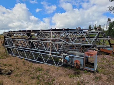 4 st Transportband i galvat BMH Kellve ca 72 meter totalt 