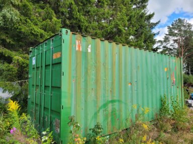 20 fots container med innehåll till krossanläggning 