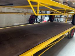  2 Stk. Materiale håndterer Transportvogn Langvogn 1M X3M Fladvogn Gul