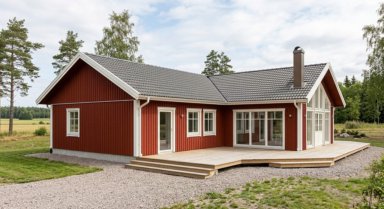 Hus stomme Lågenergihus i vinkel 184.3 m2 helt nytt , omonterat 