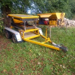  Snow EX 3000 /Borup Trailer saltspreder.