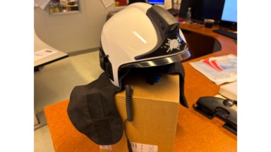 Dräger brannhjelmer / Fire- safety helmets Not used. 4 stk./ pcs 