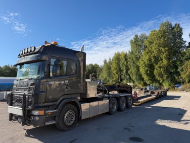 Lastbil Scania R730 8x4 Laxolås maskintrailer Istrail M - 4