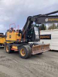 Hjulgraver / Excavator Volvo  EW160E + Ferrel tilhenger/trailer
