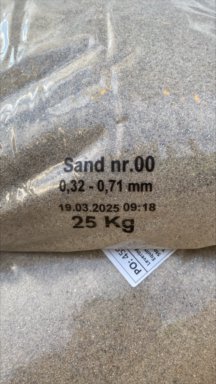Diverse sand  - ulike mm  ca 1100 kg 