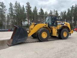 Hjullastare Cat 980K med skopa 7m3