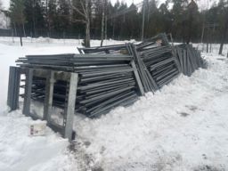 Byggstängsel 250st med 8st ställningar  220x202cm 250 staket 