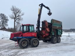 Skotare Valmet  860 med Flishugg Erjo 9/80RC-M97