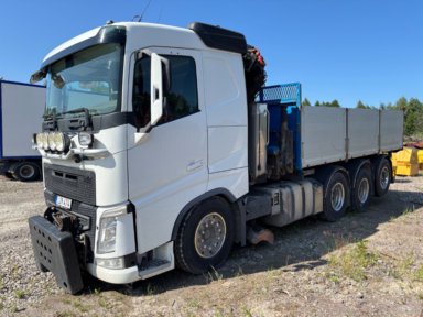 Lastbil Volvo FH 8X4 Plog och kranbil Palfinger PK18002 EH D 