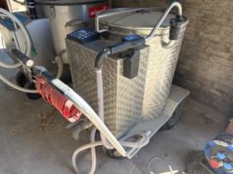 Calvex 150 liter mælketaxa - defekt / milk trolley - malfunctioning