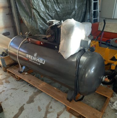 Værkstedsudstyr Stenhøj Kompressor tank/elmotor. 500 l