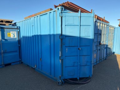 20-Fods Skibscontainer (Con. 6) – Inkl. Assorterede Luftslanger