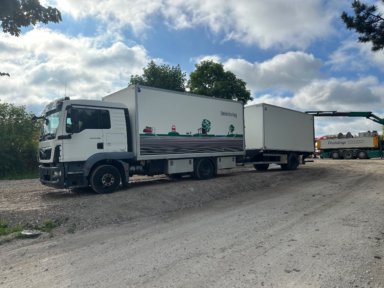 Man TGM 15 4 x 2 med underborings udstyr og hænger
