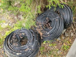 3 rullar med elkabel / datakabel 
