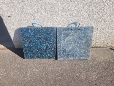 2 stycken Stödbensplattor 60x60x5cm