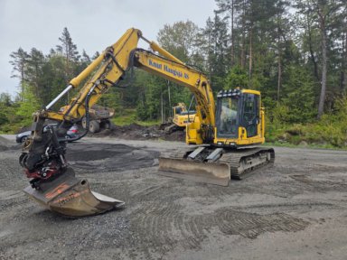 KOMATSU 138US  2022 MOD NOVATRON GPS R4 ROTOTILT SKJÆR