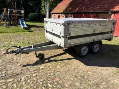 Brenderup boogietrailer med høje sider, 990 kg