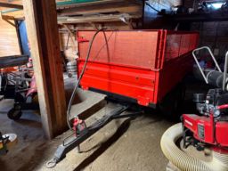 Traktor/Atv tilhenger med hydraulisk tipp 