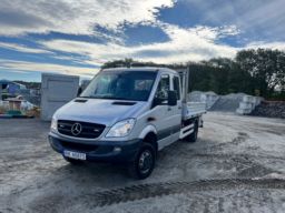 Mercedes Sprinter 4x4 – Dobbelkabiner – Palfinger PC 900 kran / plan / tipbil