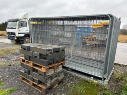 30 stk Bygg gjerder for anleggsikring Komplett 